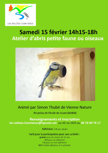atelier de fabrication d-abris 15 fevrier 2025